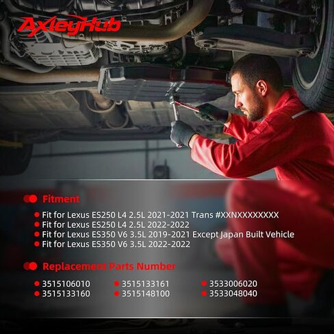 وعاء زيت ناقل الحركة مع قابس تصريف وحشية لسيارة Toyota Camry/RAV4/Avalon/Highlander 2017-2022، لسيارة Lexus ES350 2019-2022، لـ ES250 2021-2022، L4 V6 2.5L 3.5L، استبدال وعاء الزيت 3515133160 in Kuwait