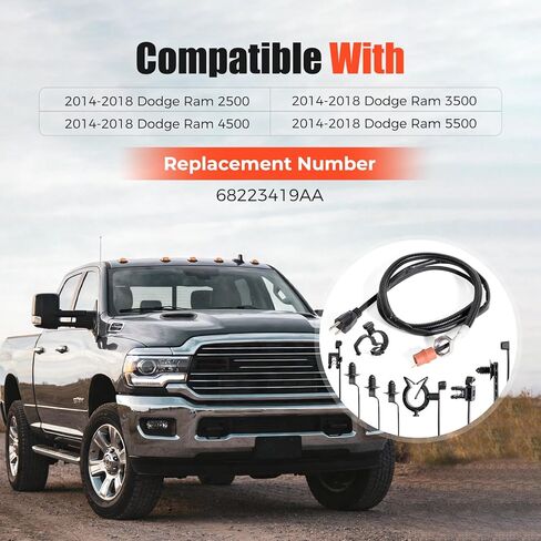 68223419AA 6.7L Engine Block Heater Cord Fit for Dodge Ram 2014-2018 2500 3500 4500 5500 Cummins Diesel in Saudi Arabia