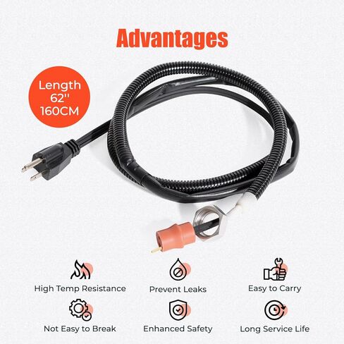 68223419AA 6.7L Engine Block Heater Cord Fit for Dodge Ram 2014-2018 2500 3500 4500 5500 Cummins Diesel in Saudi Arabia