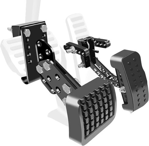 موسع دواسة الغاز، موسعات دواسة الفرامل للأشخاص القصيرين، طول قابل للتعديل (2"-6") وزاوية (15°-45°) مع مطاط مضاد للانزلاق لسيارات Go-Kart وUTV والشاحنات وسيارات الدفع الرباعي وجميع السيارات in Kuwait