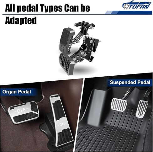 موسع دواسة الغاز، موسعات دواسة الفرامل للأشخاص القصيرين، طول قابل للتعديل (2"-6") وزاوية (15°-45°) مع مطاط مضاد للانزلاق لسيارات Go-Kart وUTV والشاحنات وسيارات الدفع الرباعي وجميع السيارات in Kuwait