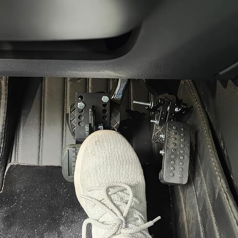 موسع دواسة الغاز، موسعات دواسة الفرامل للأشخاص القصيرين، طول قابل للتعديل (2"-6") وزاوية (15°-45°) مع مطاط مضاد للانزلاق لسيارات Go-Kart وUTV والشاحنات وسيارات الدفع الرباعي وجميع السيارات in Kuwait