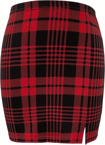 Christmas/Holiday Knit Plaid Skirt in Saudi Arabia