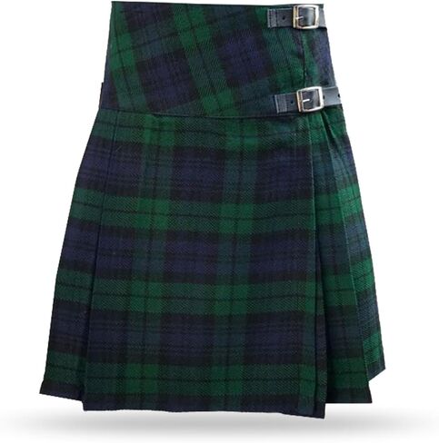 Women’s Mini Scottish Traditional Tartan Kilts Ladies Adjustable Leather Buckle High Rise Skirt in Saudi Arabia