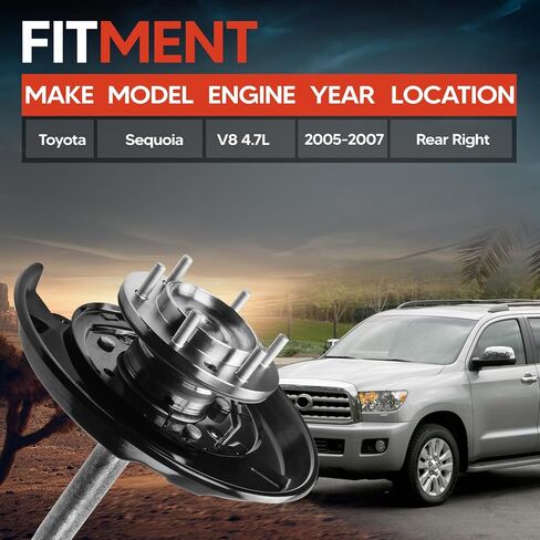 Rear Passenger Right Side 926176 Axle Shaft Assembly, Fit for Toyota Sequoia 2005-2007 V8 4.7L, Replace OE 4231134070, 4240934010, 4650334010, 926-176 in Saudi Arabia