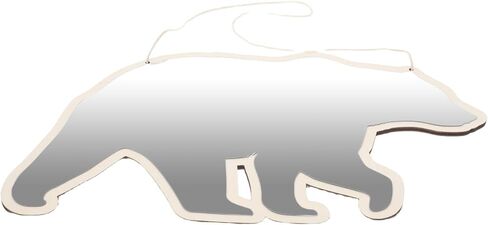 Alipis Cute Bear Shape Acrylic Vanity Mirror for Portable Handheld Makeup Mirror Wall Hanging for Bedroom Nursery Decor in Saudi Arabia