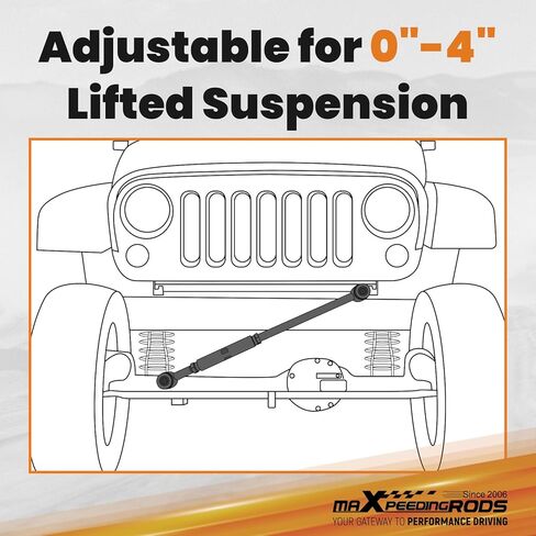 شريط مسار رفع 0-4 بوصة قابل للتعديل من maxpeedingrods لسيارة دودج رام 1500 2500 3500 1994-2002 4x4، قضيب بانهارد أمامي مع دعامة نقل in Kuwait