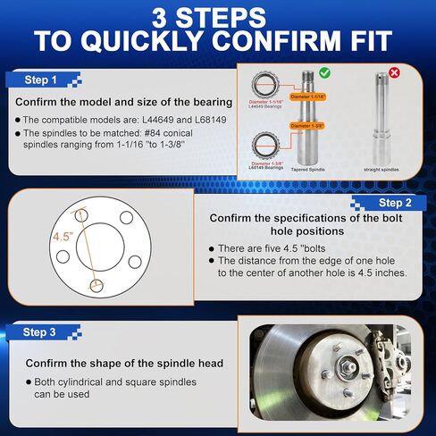 محاور مقطورة 3500 رطل 5 عروة، مجموعتان من مجموعة محور المقطورة شديدة التحمل مع 5 على 4.5 بوصة، تناسب 1-1/16 بوصة إلى 1-3/8 بوصة #84 محور دوران محور المقطورة، مجموعة محور مقطورة القارب الممتازة in Kuwait
