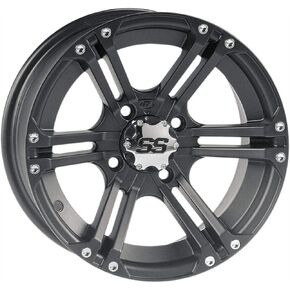 ITP SS ALLOY SS212 عجلة سوداء غير لامعة مع تشطيب آلي (12x7 بوصة/4x110 ملم) in Kuwait