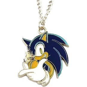 Sonic Hedgehog Face Cartoon Pendant Necklace in Saudi Arabia