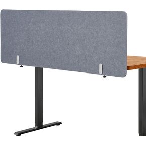 Clamp-On Desk Divider, 48 x 18 Inch Desktop Privacy Partition Panel for Office and Home Workspace - Gray in Kuwait