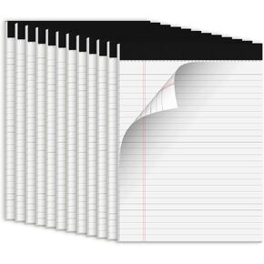 وسادات قانونية وردية مقاس 8.5 × 11 دفتر ملاحظات مسطر واسع، 3 وسادات ملاحظات مقاس 8.5 × 11 ورق مسطر وسادات كتابة وردية 30 ورقة لكل مفكرة وسادات قانونية ملونة مطبوعة على الوجهين للمنزل والمكتب والمدرسة in Kuwait