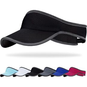Sports Sun Visor for Men Women, Lightweight Soft Quick-Dry Visor Hat, Packable Tennis Golf Running Visor in Kuwait