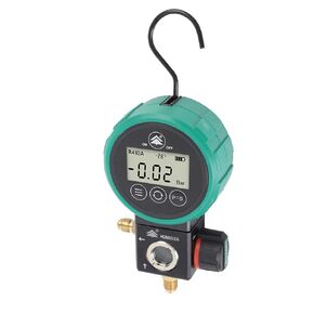 Digital HVAC, Micro Power Single Chip Microcomputer Ball Valve Design with Timed Shutdown Overpressure Alarm, for Air Conditioning System Installation Maintenance R22 R32 in Saudi Arabia