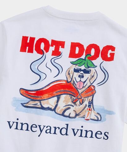 تي شيرت جيب قصير الأكمام للأولاد من Vineyard Vines Boys Hot Chili Dog in Kuwait