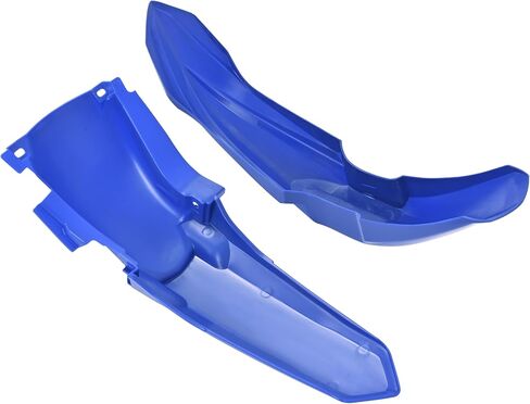 مجموعة بلاستيكية متوافقة مع مجموعة إعادة تصفيف الدراجة النارية Yamaha YZ125 YZ250 2002-2020 - أزرق وأبيض (8 قطع) in Kuwait