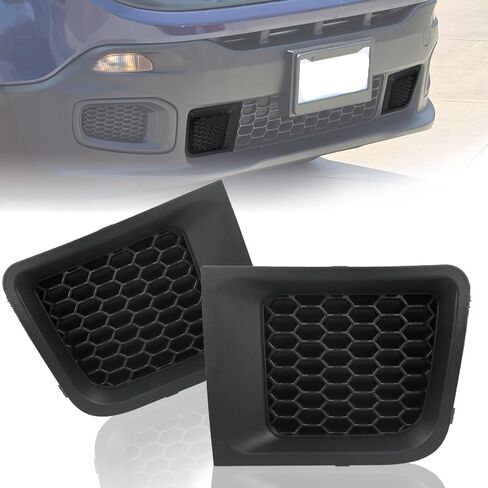 1Pair Front Bumper Grille Insert Cover for Jeep Renegade 2015-2018 Sport Latitude Trailhawk Limited, (LH+RH) Black Front Grille Insert Bezel, Replaces CH1038176 CH1039176 5XB62LXHAA in Saudi Arabia