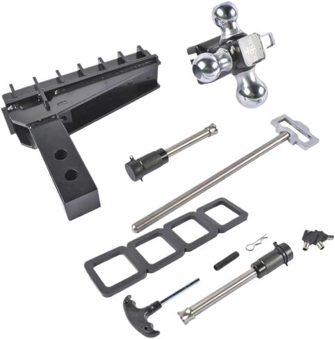 2.0 Inch Receiver Hitch with 8 Inch Drop Adjustable Design, 17000 lbs Capacity in Kuwait