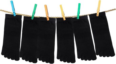 Bencailor Women Toe Socks Cotton Breathable Compression Crew Five Toe Sock for Women Men Athletic Running in Saudi Arabia