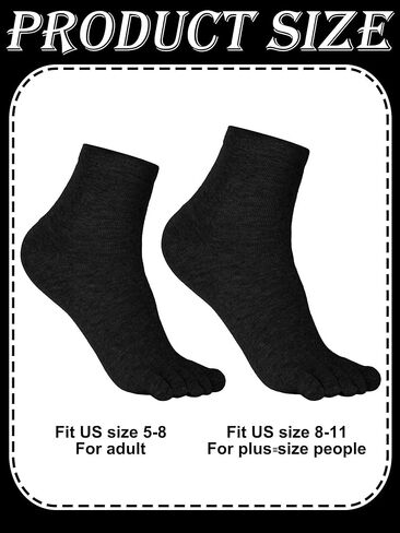 Bencailor Women Toe Socks Cotton Breathable Compression Crew Five Toe Sock for Women Men Athletic Running in Saudi Arabia