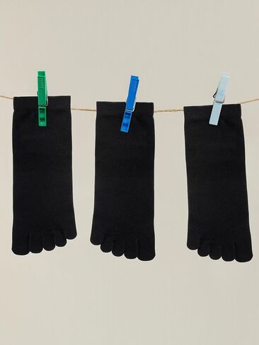 Bencailor Women Toe Socks Cotton Breathable Compression Crew Five Toe Sock for Women Men Athletic Running in Saudi Arabia