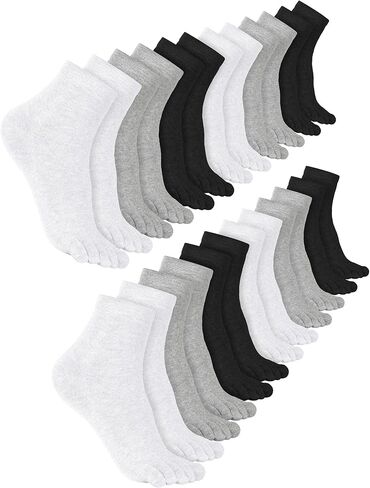 Bencailor Women Toe Socks Cotton Breathable Compression Crew Five Toe Sock for Women Men Athletic Running in Saudi Arabia