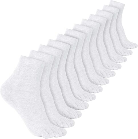 Bencailor Women Toe Socks Cotton Breathable Compression Crew Five Toe Sock for Women Men Athletic Running in Saudi Arabia