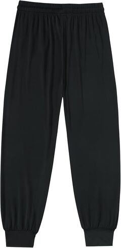 Men's Athletic Training Joggers - Slim Fit Gym Pants, Lightweight Breathable Performance Trousers - Black in Saudi Arabia