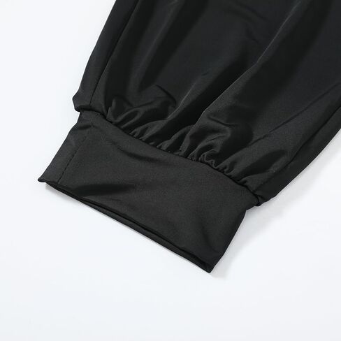 Men's Athletic Training Joggers - Slim Fit Gym Pants, Lightweight Breathable Performance Trousers - Black in Saudi Arabia