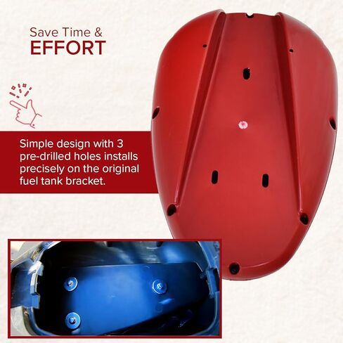 AlveyTech Decorative Fuel Tank for the Coleman CT200U-EX, CT200U-EXR & CT200U-EX V Mini Bike (Red) - Cosmetic or Faux Accessory Gas Tank is for Storage Only, With Lid, Parts for Dirt Mini Bikes in Saudi Arabia