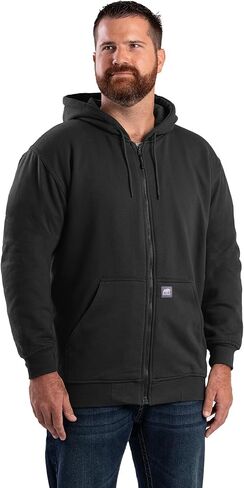 Berne Men's Heritage Thermal-Lined Full-Zip Hooded Sweatshirt in Saudi Arabia