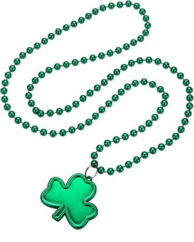 قلادة عيد القديس باتريك، إكسسوارات خرز عيد القديس باتريك الخضراء السائبة، قلادات خرز يوم القديس باتريك الأيرلندي، ملحقات رمي ​​موكب لحفلات ماردي غرا سانت باتريك تفضل لوازم الزينة in Kuwait