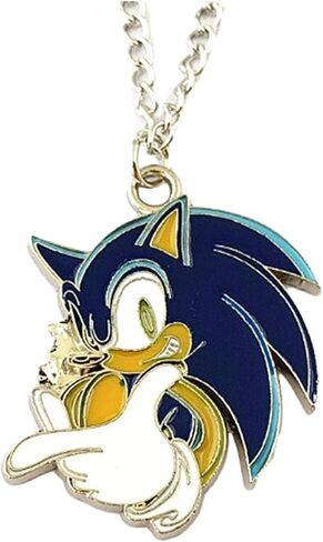Sonic Hedgehog Face Cartoon Pendant Necklace in Saudi Arabia