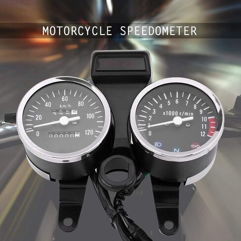 LED Motorcycle Speedometer Odometer Tachometer Fit Replacement for GN125 in Saudi Arabia