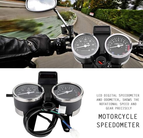 LED Motorcycle Speedometer Odometer Tachometer Fit Replacement for GN125 in Saudi Arabia
