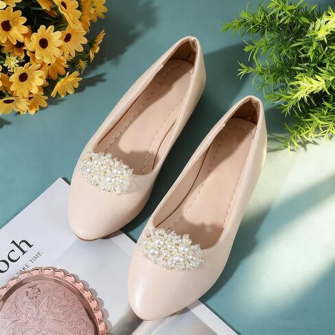 Decorative Shoe Clips for Heels & Flats, 1 Pair Pearl Shoe Clips, Pearls for Shoes, Shoes Embellishments, Clip on Accessories for Wedding & Prom in Saudi Arabia