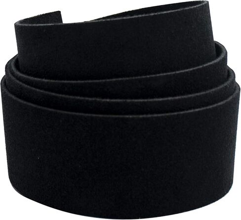 Realeather, Black Leather Strip, 1.5"x42" in Kuwait