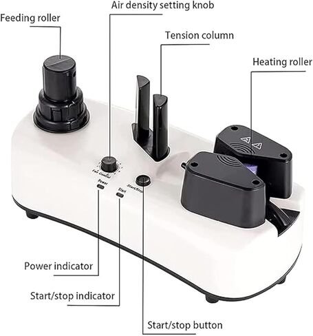 Air Bag Filling Machine, Bubble Cushion Film Inflator, Small Cushion Air Cushion Machine, Adjustable Inflation Density, Inflation Speed 2.2-2.4m/min, for Logistics, Expre in Saudi Arabia
