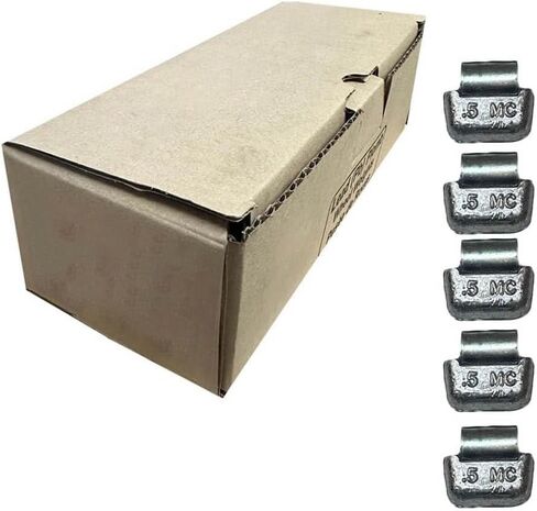 Tire Wheel Balancing Weights MC Type Uncoated Lead Clip On 0.50 oz 1/2 oz - 50 Pcs Bag in Saudi Arabia