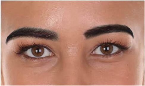 Bushy Faux Human Hair Eyebrows for Adults - Self-Adhesive Unisex, Flame-Retardant Synthetic Fiber in Saudi Arabia