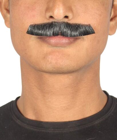 HPO Men's Painter Brush Style Mustache Set Black Cosplay Facial Hair in Saudi Arabia