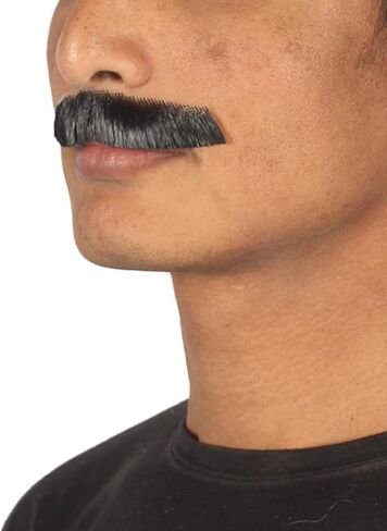 HPO Men's Painter Brush Style Mustache Set Black Cosplay Facial Hair in Saudi Arabia