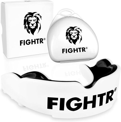 FIGHTR® Premium Mouth Guard - for Excellent Breathing & Easy to fit | Sports Mouth Guard for Boxing, MMA, Football, Lacrosse, Hockey and Other Sports | incl. hygienic Box in Kuwait