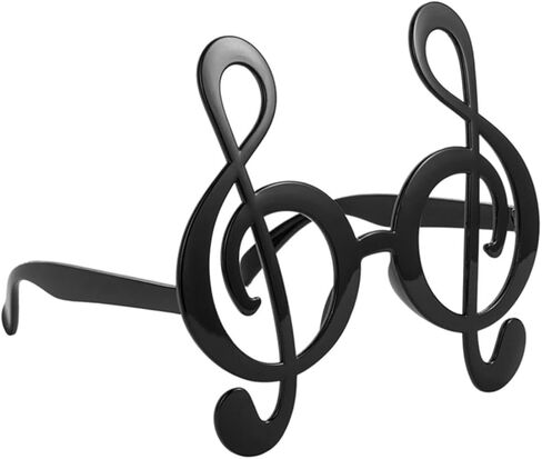 Music Notes Sunglasses Party Rave Glasses for Festival Black Creative Funny Note Glass in Saudi Arabia