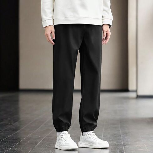 1 Piece Boys' Teenage Retro Casual Street Style Fashion Athletic Pants - Cuffed Ankle, Comfortable in Saudi Arabia