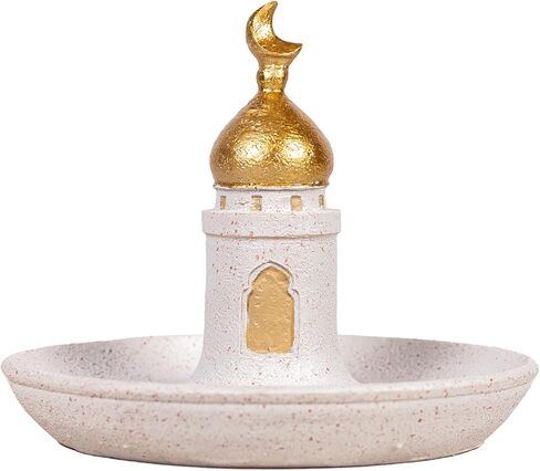 European Style Tea Light Candle Holder Resin Sculpture Palace Shape Candle Holder for Candle Container Suitable for DIY Crafts, Candlesticks, Wedding, Home Decoration in Saudi Arabia
