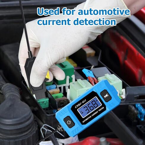 جهاز اختبار الصمامات والتتابع، جهاز اختبار أخطاء دائرة السيارات 12 فولت/24 فولت مع اختبار تيار عالي الدقة وشاشة LCD بإضاءة خلفية زرقاء، مكتشف قصير/مفتوح مع ضوء LED أمامي للسيارة والتشخيص الكهربائي للشاحنة in Kuwait