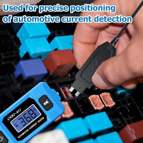 جهاز اختبار الصمامات والتتابع، جهاز اختبار أخطاء دائرة السيارات 12 فولت/24 فولت مع اختبار تيار عالي الدقة وشاشة LCD بإضاءة خلفية زرقاء، مكتشف قصير/مفتوح مع ضوء LED أمامي للسيارة والتشخيص الكهربائي للشاحنة in Kuwait