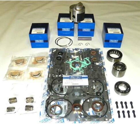 مجموعة إعادة بناء رأس الطاقة الجديدة النادرة المتوافقة مع جونسون/Evinrude 4 Cyl 3.500 Bore Cross Flow 115Hp 1974-1985 1990-1997 بواسطة 100-110-10 in Kuwait