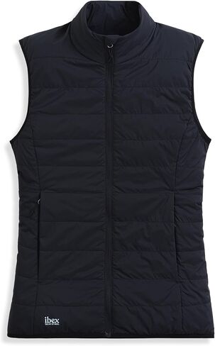 IBEX Merino Wool Wool Aire Insulated Puffer Vest for Women | Lightweight Sleeveless Jacket with Zip Pockets in Saudi Arabia